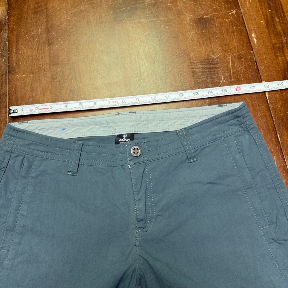 KUHL Legendary Splash Straight Leg Pants Women 10 Gray Blue Hiking Utility 6279 - Picture 7 of 15